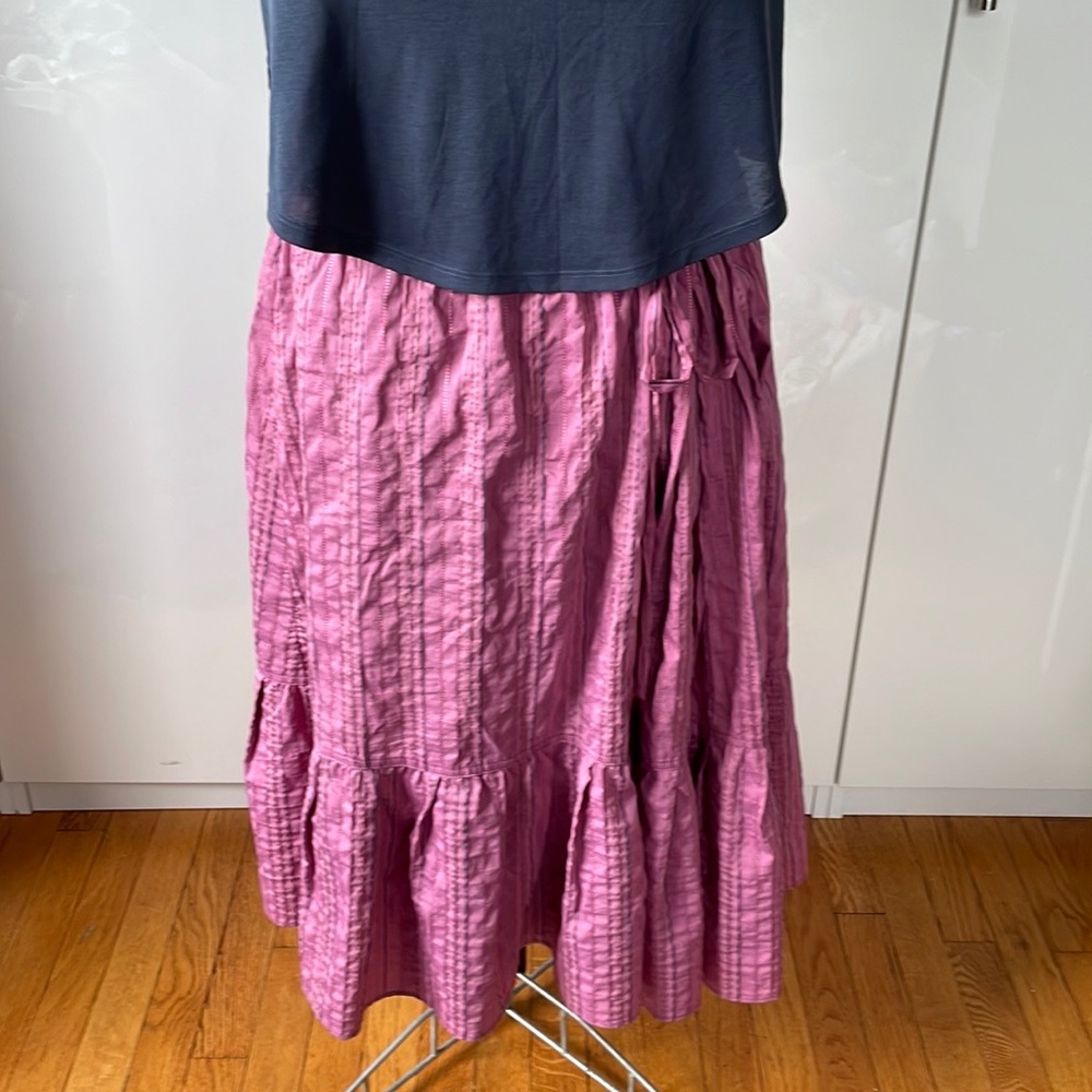 Zara Woman Summer Skirt in Light Purple Size-Medium